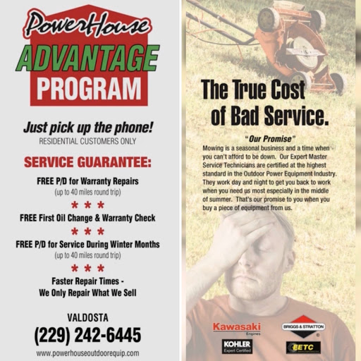 Lawn Mower Store «Generators for sale Powerhouse Outdoor Equipment», reviews and photos, 2122 Bemiss Rd, Valdosta, GA 31602, USA