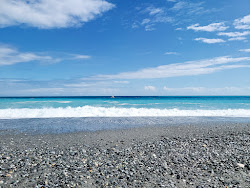 Foto di Chongde Gravel Beach con costa lunga e dritta