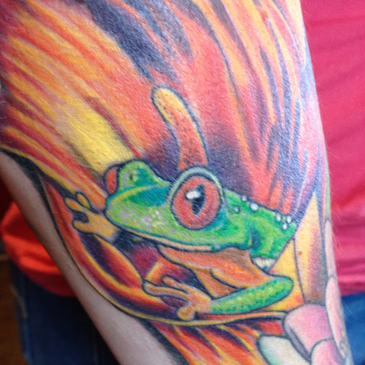 Find face tattoo idea for your next unique tattoo in Tacoma at Tsunami Tattoo