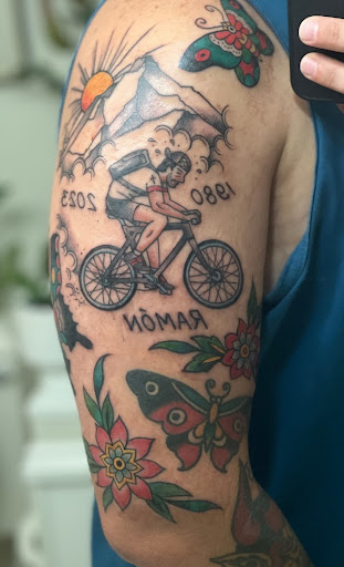Explore van gogh tattoo ideas, creative tattoo ideas in Portland, available at Atlas Tattoo Studio