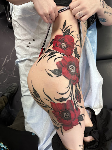 Explore tattoos for behind the ear ideas, creative tattoo ideas in Canonsburg, available at Nice Ink Tattoo Shop