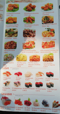 Osaka à Chilly-Mazarin menu