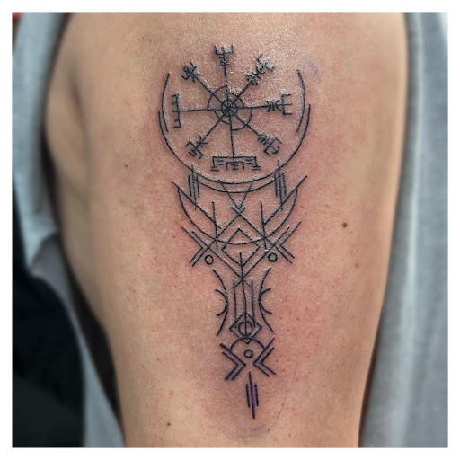 Explore tattoo of son's name ideas, creative tattoo ideas in Vermillion, available at IKTOMI-INK Tattoo Experience