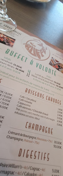 Ô' Grand Buffet à Auxerre menu