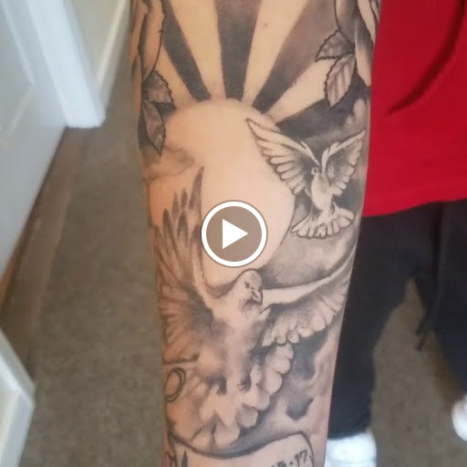 Explore tattoo ideas for back of leg, creative tattoo ideas in Egg Harbor Township, available at Dreamline Ink Tattoo