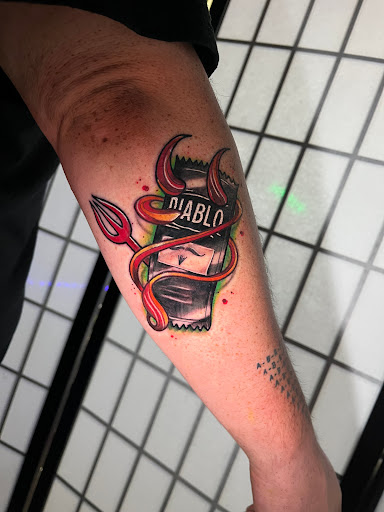 Explore black and white tattoo ideas, creative tattoo ideas in Modesto, available at Dying Art Tattoo