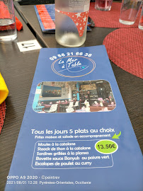 Restaurant méditerranéen La Mer à Table (restaurant) à Le Barcarès (la carte)