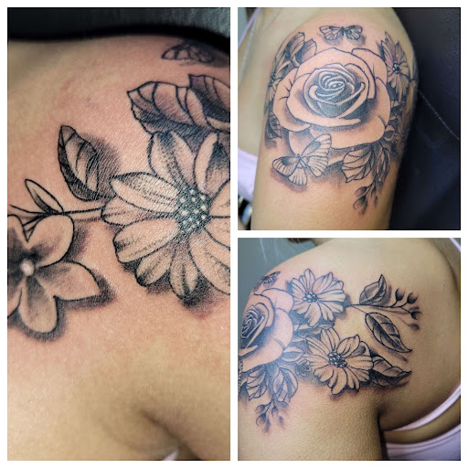 Explore long tattoo ideas, creative tattoo ideas in Angola, available at Hoodlum Ink