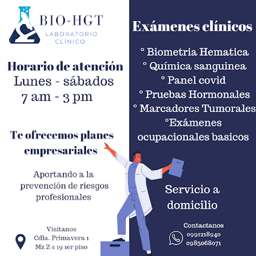 Laboratorio clínico BIO HGT - Durán