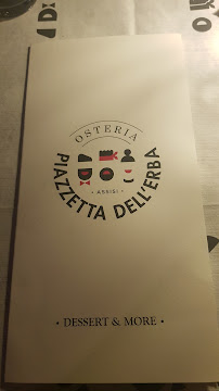 La piazzetta delle erbe à Assisi menu