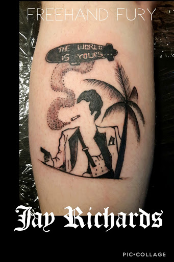 Explore tattoo ideas for musicians, creative tattoo ideas in Roanoke, available at RailYard INK