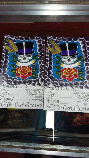 Tattoo Shop «BTU TATTOO», reviews and photos, 223 Auburn Way S, Auburn, WA 98002, USA
