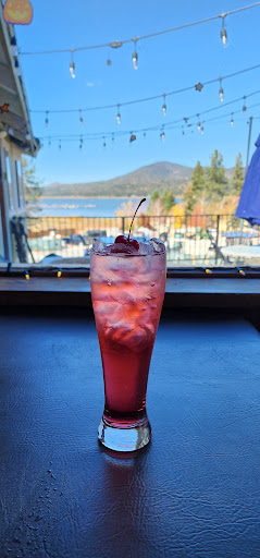 Watermelon Italian soda. And view of the lake! 😮😄
