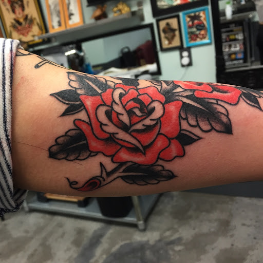 Explore love you more tattoo ideas, creative tattoo ideas in Orange, available at Black Palm Tattoo