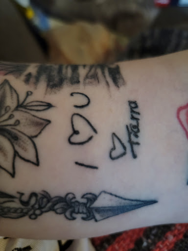Explore cattle brand tattoo ideas, creative tattoo ideas in Barberton, available at Magic City Tattoo Company