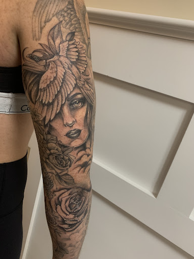 Explore lady ankle tattoo ideas, creative tattoo ideas in Seymour, available at Sacred Art Tattoo