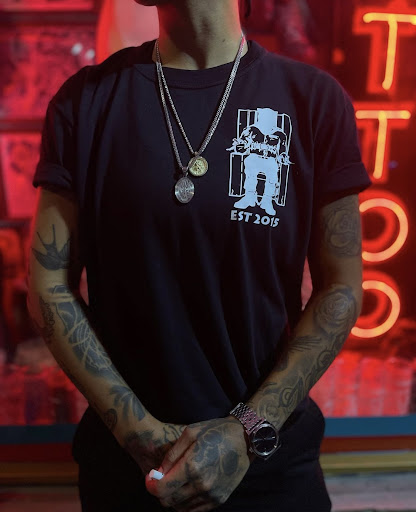 Find tattoo between breast ideas for your next unique tattoo in Fort Lauderdale at Electric Street Tattoo