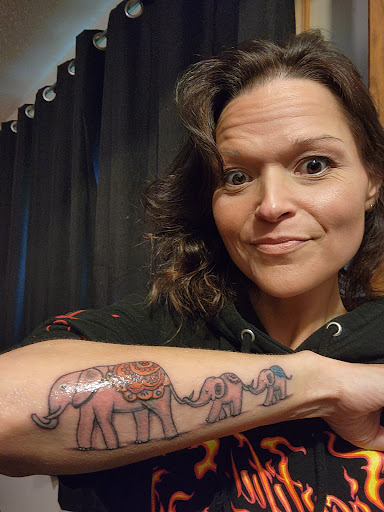 Explore female forearm tattoo ideas, creative tattoo ideas in Hastings, available at A Plus Tattoo & Body Piercing