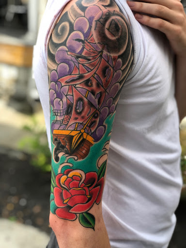 Explore bart and lisa tattoo ideas, creative tattoo ideas in Jeffersonville, available at Spring St. Tattoo