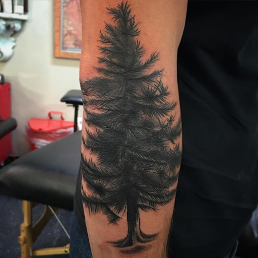 Explore simple sleeve tattoo ideas, creative tattoo ideas in Dekalb, available at Proton Tattoo