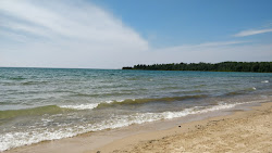Photo of Mackinaw Beach with turquoise pure water surface