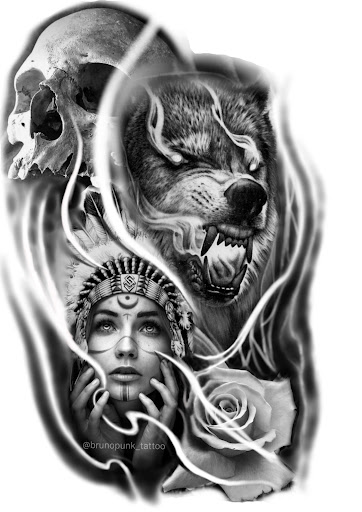 Explore black flower tattoo ideas, creative tattoo ideas in Angola, available at Hoodlum Ink