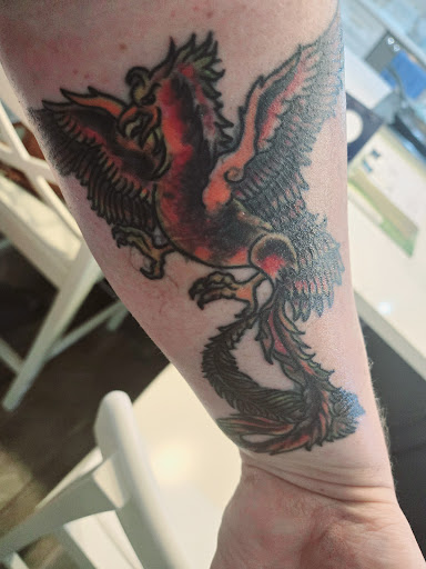 Explore aztec tattoo sleeve ideas, creative tattoo ideas in Port Aransas, available at SHARK ATTACK TATTOO