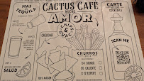 Carte du Cactus Café Cantina à Toulon
