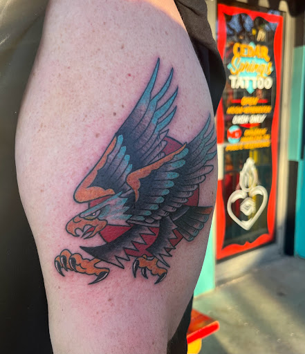 Explore comet tattoo ideas, creative tattoo ideas in Dallas, available at Cedar Springs Tattoo & Piercing