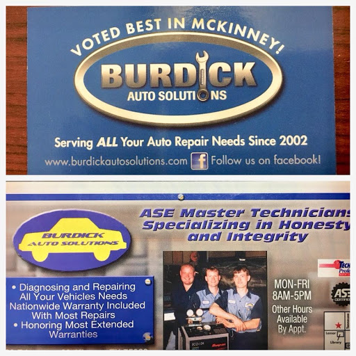 Auto Repair Shop «Burdick Auto Solutions», reviews and photos, 210 E Erwin Ave, McKinney, TX 75069, USA