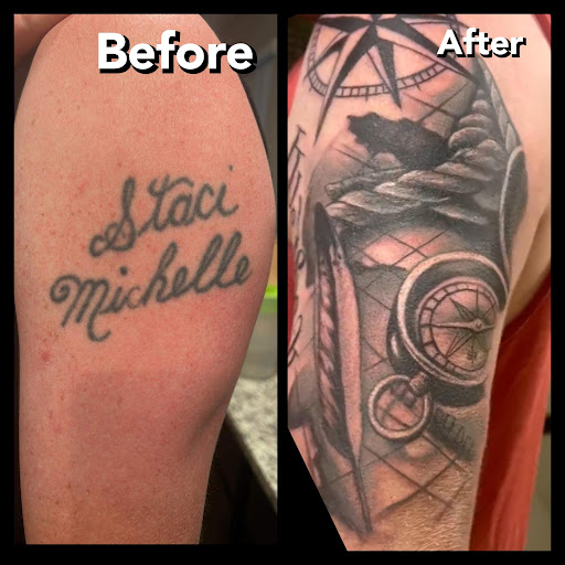 Explore neck tattoo ideas for guys, creative tattoo ideas in College Station, available at The Ineffable Tattoo Experience