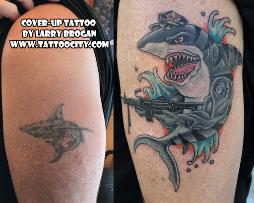 Explore noah tattoo ideas, creative tattoo ideas in Lockport, available at Tattoo City by Larry Brogan
