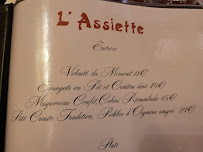 Menu du L'Assiette à Paris