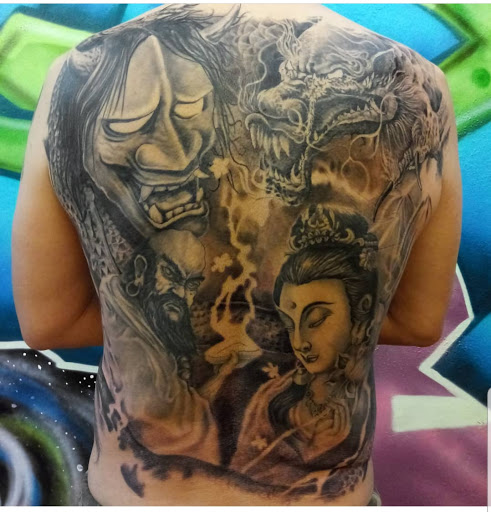 Explore simple sleeve tattoo ideas, creative tattoo ideas in Ambler, available at Tattoo GalaxyAmbler Piercing & Custom Tattoos