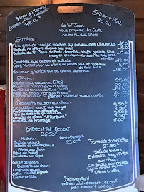 Menu du Le Saint Jean à Saint-Jean-de-Côle