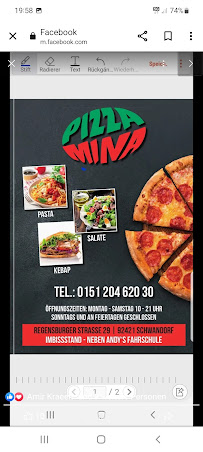 Pizza Mina Schwandorf à Schwandorf menu