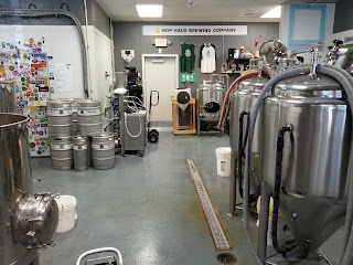 A row of beer taps