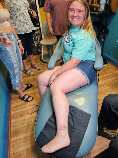 Explore semicolon tattoo ideas for guys, creative tattoo ideas in Whitmore Lake, available at Lovely Monkey Tattoo