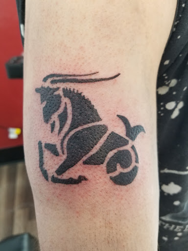 Explore lucky 13 tattoo ideas, creative tattoo ideas in Arcade, available at 98 South Tattoo and Piercing