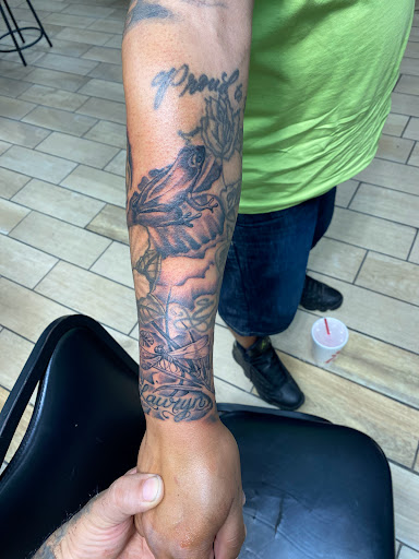 Explore religious tattoo ideas for men, creative tattoo ideas in Houston, available at Orlandos Tattoo Studio