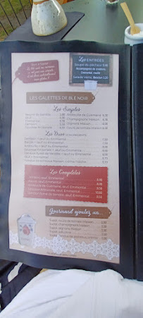 Crêperie Fleur de Sel à Batz-sur-Mer menu