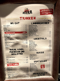 Restaurant Astra St. Pauli Brauerei à Hamburg - menu / carte
