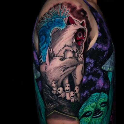 Explore flower shoulder tattoo ideas, creative tattoo ideas in San Diego, available at Bay Ink Tattoo & Piercing