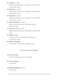 Menu du Landgasthaus Jägerhof Inh. A. Kuvezdic à Leverkusen