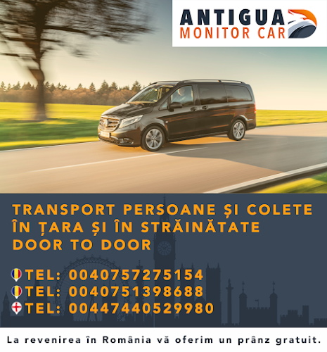 Antigua Monitor Car - Transport persoane si colete Romania, Anglia, Belgia, Cehia, Germania, Austria - <nil>
