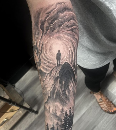 Explore safari tattoo ideas, creative tattoo ideas in Mesa, available at Ranger Tattoo & Piercing