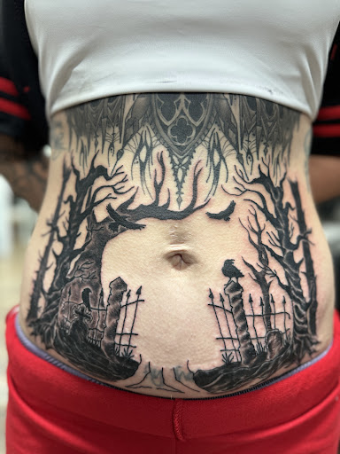 Explore dissociation tattoo ideas, creative tattoo ideas in Vincennes, available at Silver Owl Tattoo
