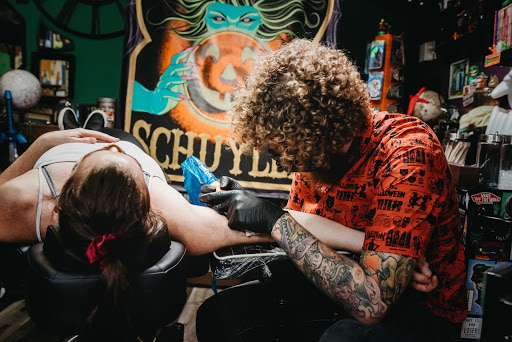 Explore color tattoo ideas, creative tattoo ideas in Savannah, available at Tramp Art Studios