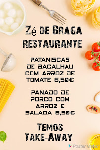 Menu du Restaurante Zé de Braga à Porto