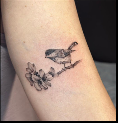 Explore pinterest flower tattoo ideas, creative tattoo ideas in Goose Creek, available at Red Kirin Tattoo